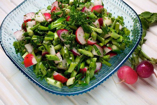 Green onion salad